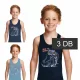 Domikids Dínós-kék fiú 3 db-os trikó szett