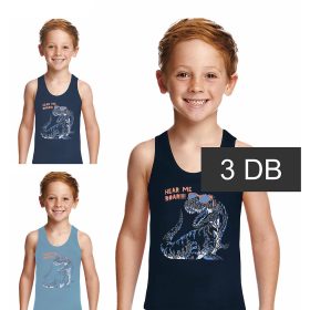 Domikids Dínós-kék fiú 3 db-os trikó szett