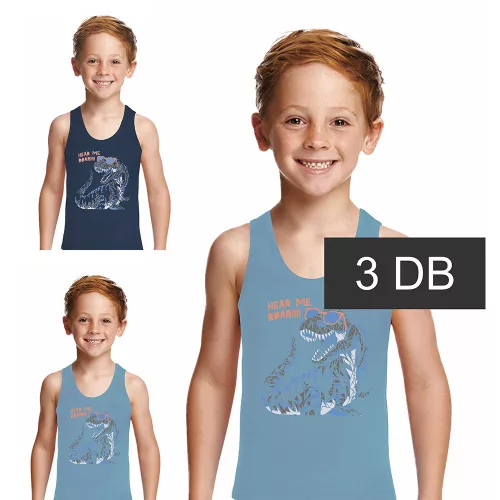 Domikids Dínós kék-világoskék 3 db-os trikó szett