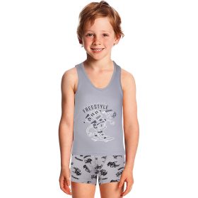 DomiKids Robotos acélkék fiú fehérnemű szett