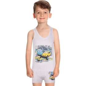 DomiKids Autós szürke fiú fehérnemű szett