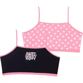 Domikids Fekete-rózsaszín 2 db-os top szett