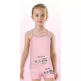 DomiKids Cicás rózsaszín lány fehérnemű szett