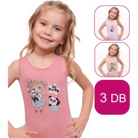 Domikids Pandás-rózsaszín 3 db-os trikó szett