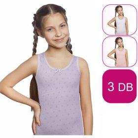 Domikids Lila-fehér áttört lány 3 db-os trikó szett