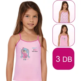 Domikids Csíkos-rózsaszín lány 3 db-os trikó szett