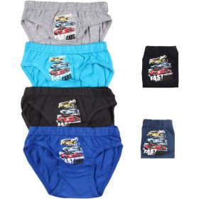 DomiKids Fast cars fiú 4 db-os alsónadrág szett
