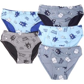   DomiKids Szörnyes kék-szürke fiú 5 db-os alsónadrág szett