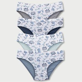   DomiKids Dínós kék-szürke fiú 4 db-os alsónadrág szett