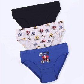 DomiKids Autós-kék fiú 3 db-os alsónadrág szett