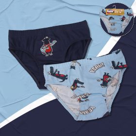 DomiKids Krokodilos-kék fiú 2 db-os alsónadrág szett