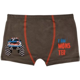 DomiKids Monster Truck kheki fiú boxer