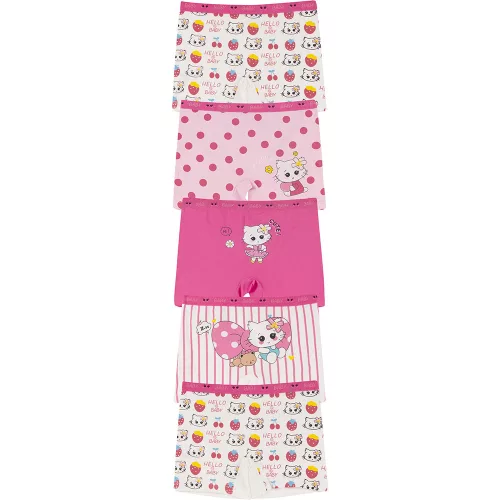 Domikids Cicás-rózsaszín lány 5 db-os boxer szett