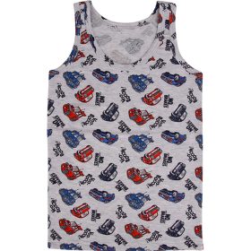 DomiKids Autós kék-narancs fiú 3 db-os trikó szett