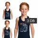 Domikids Dínós sötétkék 3 db-os trikó szett