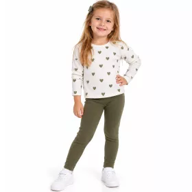 Lovetti Kheki lány meleg leggings