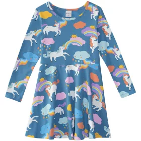 Lovetti Unikornis kék lány ruha