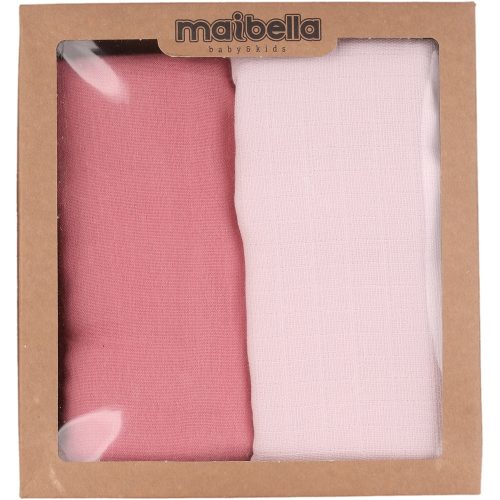Maibella Puncs-rózsaszín baba textilpelenka szett