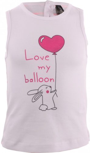 Losan Love my balloon fehér baba felső