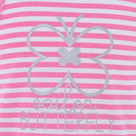 Losan Rózsaszíncsíkos pamut baba ruha
