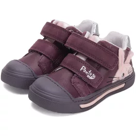 Ponte20 Szupinált Nyuszis bordó kislány cipő