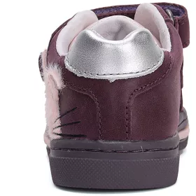 Ponte20 Szupinált Nyuszis bordó kislány cipő