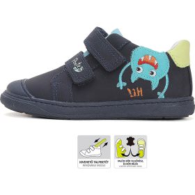 Ponte20 Szupinált Szörnyes éjkék kisfiú cipő