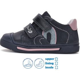 Ponte20 Supinált Szíves éjkék kislány cipő