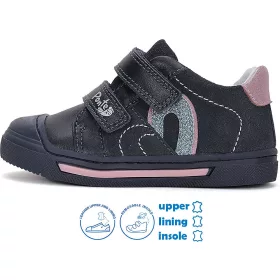 Ponte20 Szupinált Szíves éjkék kislány cipő