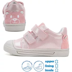   Ponte20 Szupinált Macis csillogó rózsaszín kislány cipő