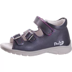   Ponte20 Szupinált Lilacérnás sötétkék kislány szandál