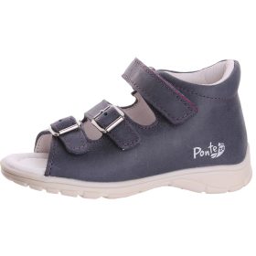 Ponte20 Szupinált Lilacérnás acélkék kislány szandál