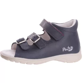 Ponte20 Szupinált Lilacérnás acélkék kislány szandál