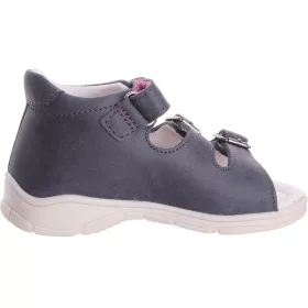 Ponte20 Szupinált Lilacérnás acélkék kislány szandál