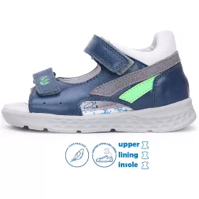 Ponte20 Szupinált Kék-zöld kisfiú szandál