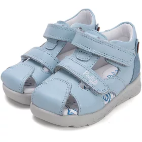   Ponte20 Szupinált Macis világoskék zártorrú pillekönnyű kisfiú szandál