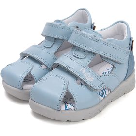   Ponte20 Szupinált Macis világoskék zártorrú pillekönnyű kisfiú szandál
