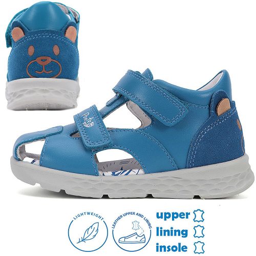 Ponte20 Szupinált Macis kék zártorrú kisfiú szandál