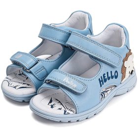 Ponte20 Szupinált Oroszlános égkék kisfiú szandál