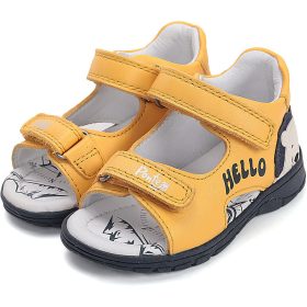 Ponte20 Szupinált Oroszlános sárga kisfiú szandál