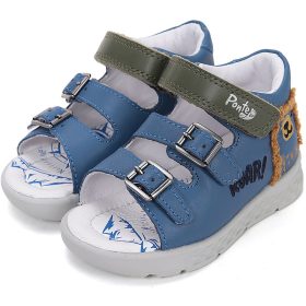 Ponte20 Szupinált Macis kék-kheki kisfiú szandál