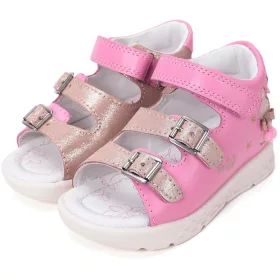   Ponte20 Szupinált Nyuszis rózsaszín-arany pillekönnyű kislány szandál