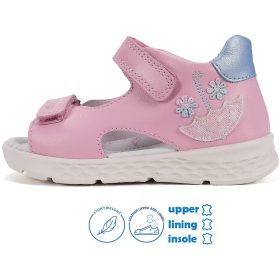 Ponte20 Szupinált Esernyős rózsaszín kislány szandál