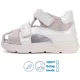 Ponte20 Szupinált Fehér-bronz zártorrú pillekönnyű kislány szandál