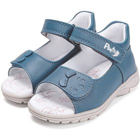 Ponte20 Szupinált Macis acélkék kisfiú szandál