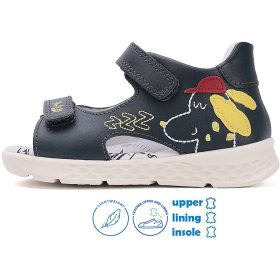 Ponte20 Szupinált Kutyás éjkék kisfiú szandál