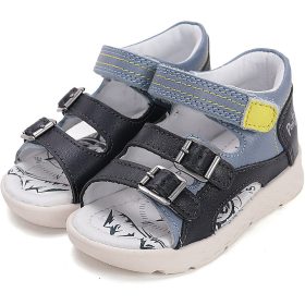   Ponte20 Szupinált Sötétkék-acélkék pillekönnyű kisfiú szandál