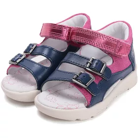   Ponte20 Szupinált Kék-fukszia pillekönnyű kislány szandál