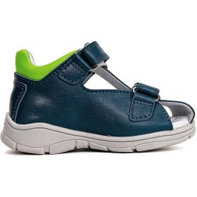   Ponte20 Szupinált Sötétkék-lime zártorrú kisfiú szandál
