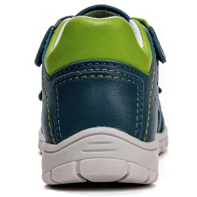   Ponte20 Szupinált Sötétkék-lime zártorrú kisfiú szandál